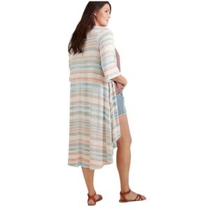 Torrid Plus Multi Stripe Kimono Hi-Low Duster Size 1 (14/16)
